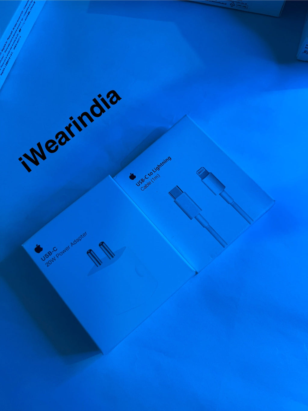 20w Adapter With Type C to Lighting Cable (1 Year Warranty)