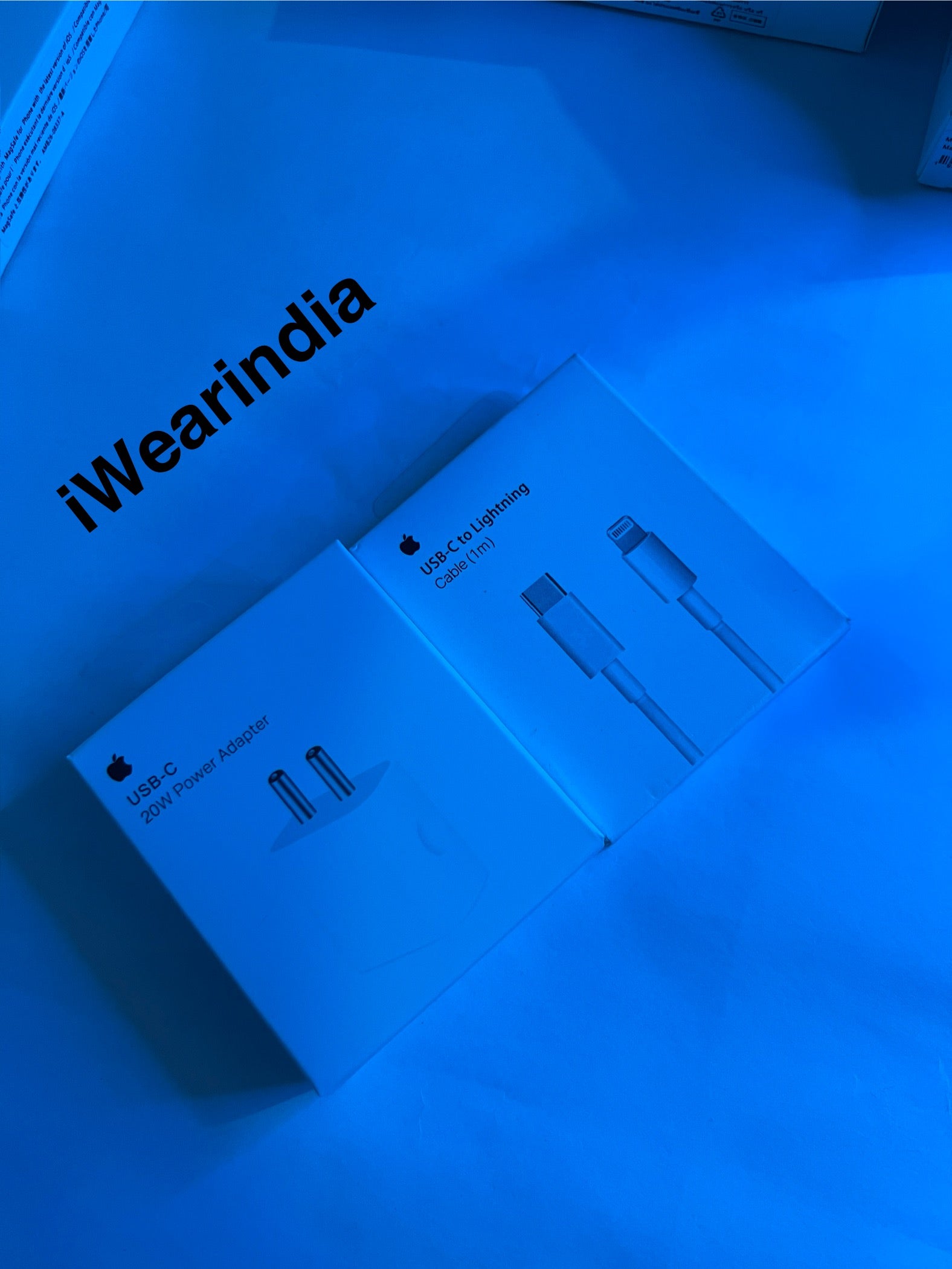 20w Adapter With Type C to Lighting Cable (1 Year Warranty)