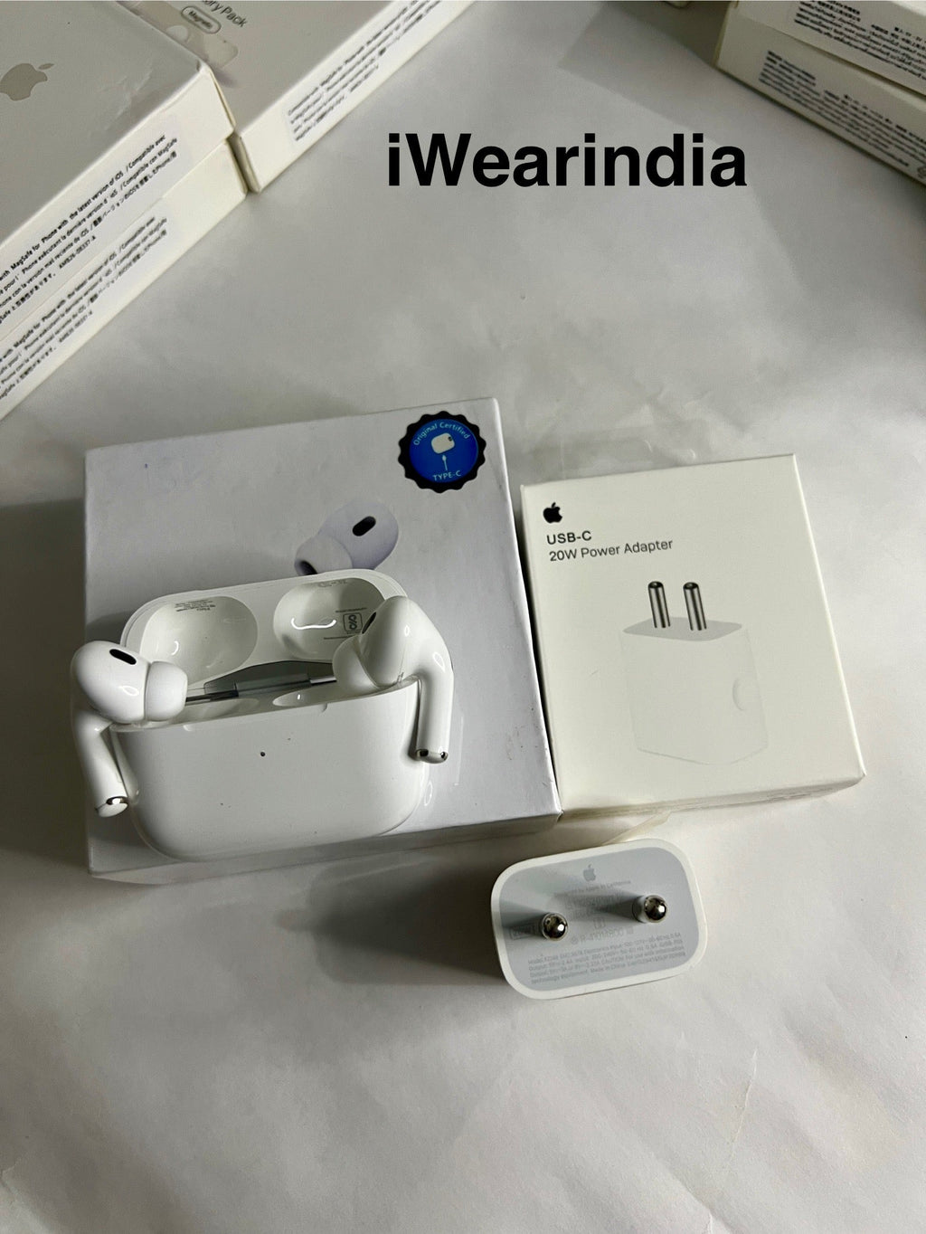 Combo :- AirPods Pro 2nd Generation with  20w Adapter