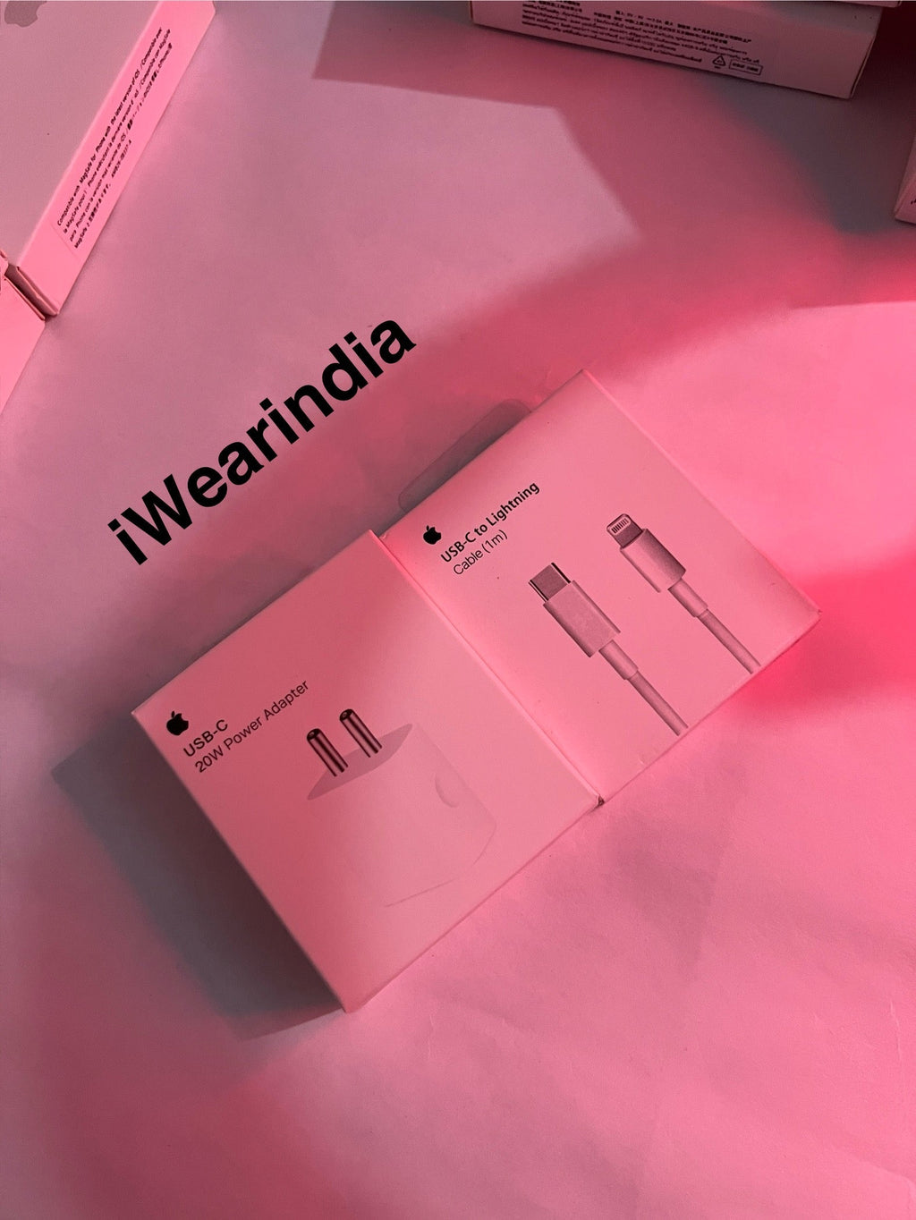 20w Adapter With Type C to Lighting Cable (1 Year Warranty)