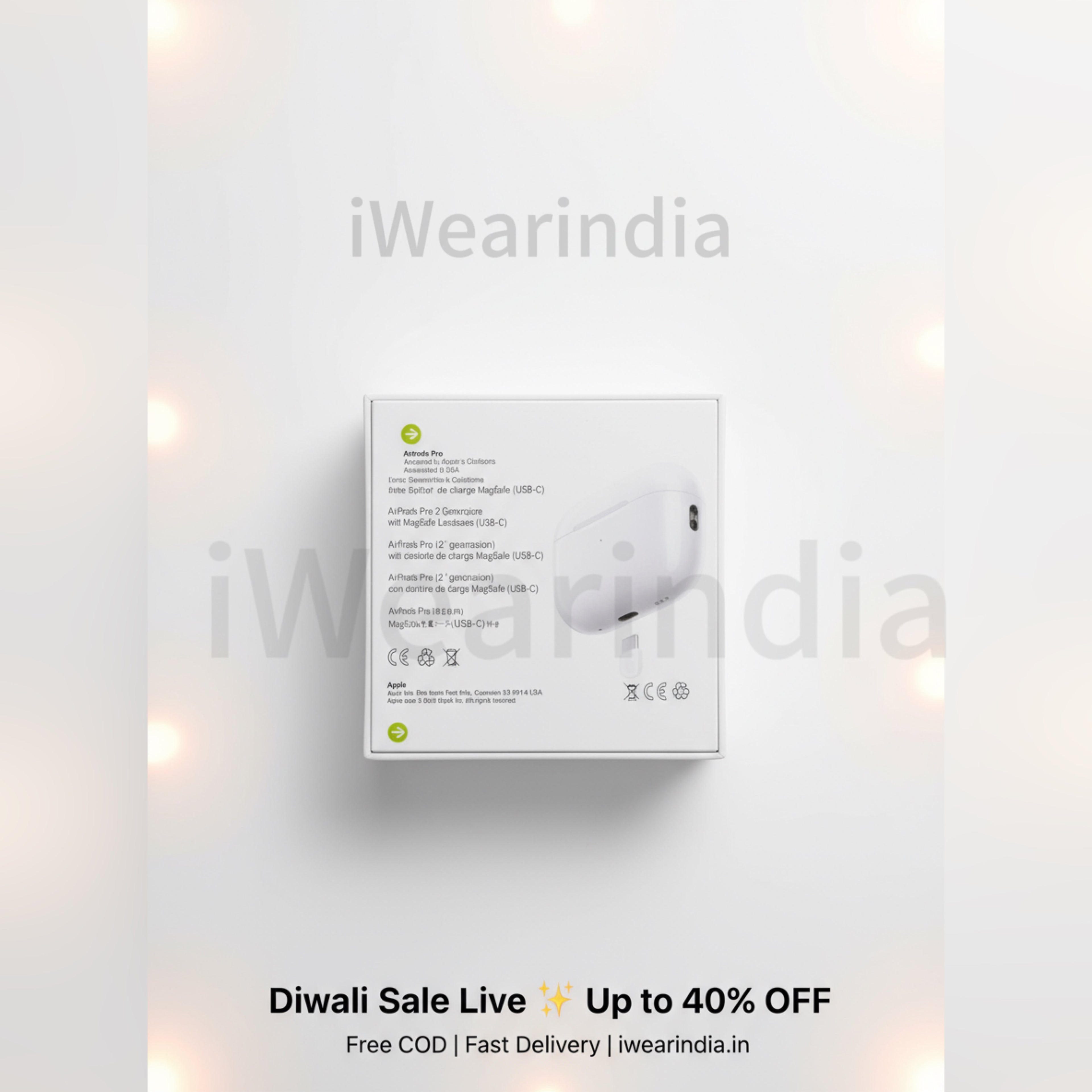 Ultimate 4-in-1 Combo: iWearPods Pro 2 + MagSafe Power Bank + MagSafe Charger + Silicone Pods Case